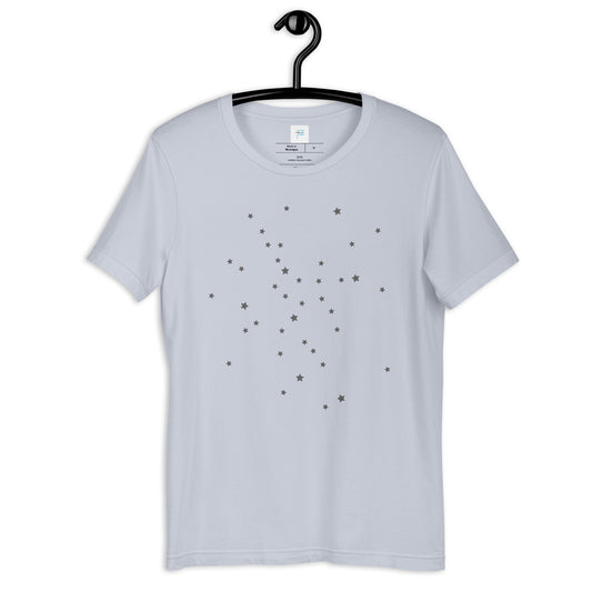 Soft Cotton T-Shirt with Space Stars Print