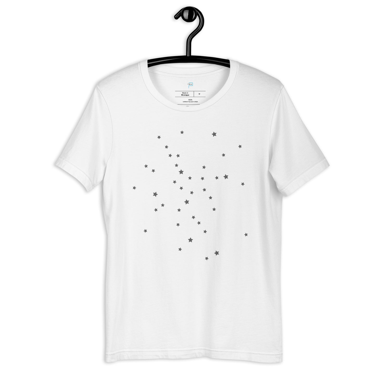 Soft Cotton T-Shirt with Space Stars Print