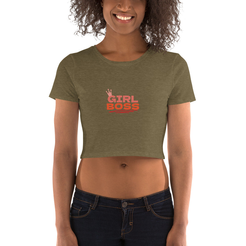 Girl Boss Slim Fit Crop Tee