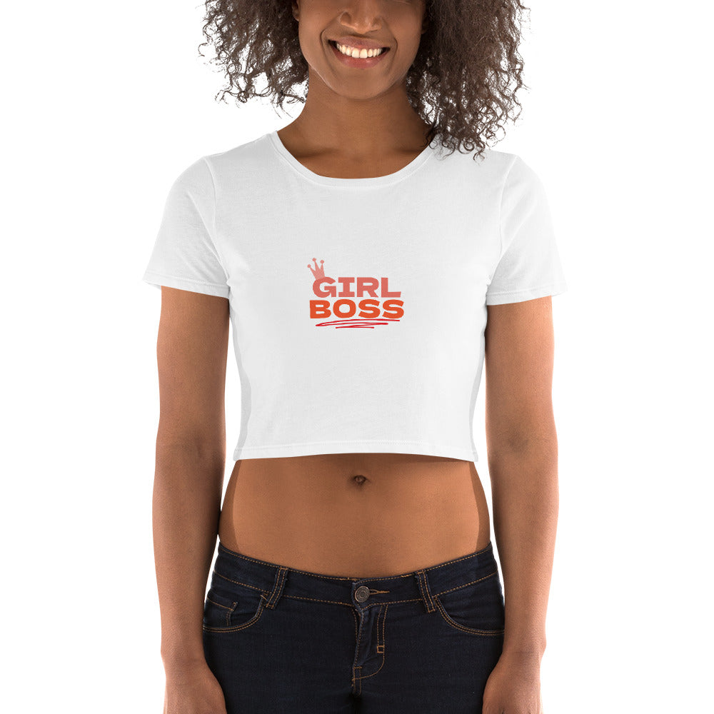 Girl Boss Slim Fit Crop Tee