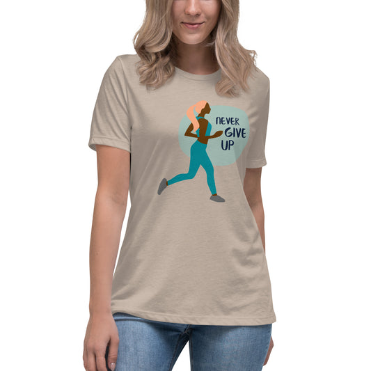 Never Give Up Soft Relaxed Fit T-Shirt